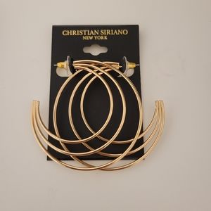 NWOT Christian Siriano Gold Earrings